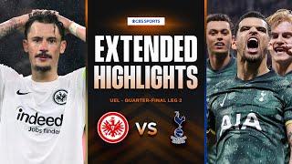 Eintracht Frankfurt vs. Tottenham: Extended Highlights | UEL Quarter-final Leg 2 | CBS Sports Golazo