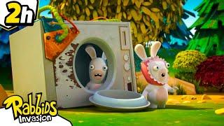 How far have we come?  | RABBIDS INVASION  | 2H Compilation | Cartoon for kids