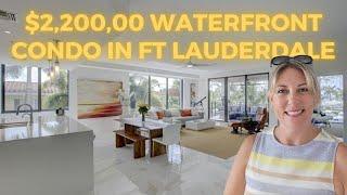 $2,200,000 luxury waterfront condo in Ft. Lauderdale