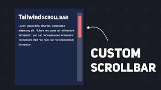 2 Minutes Custom Scrollbar for React Project Using Tailwind CSS