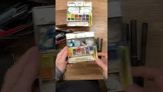 The kit I use as an urban sketcher and landscape artist. Pens, paper and paint