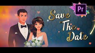 Wedding Invitation || Golden || Project Download || Premiere Pro