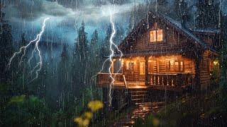 Deep Sleep - Rain Sounds For Sleeping - 99% Instantly Fall Asleep With Rain Thunder Sounds - Live