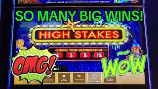 (SO MANY BIG WINS) HIGH STEAKS SLOT MACHINE! #slots #casino #slotmachine #winning