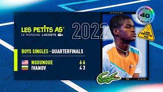 Les Petits As 2022 | Boys Quarterfinals | Carel Aubriel Ngounoue vs. Ivan Ivanov