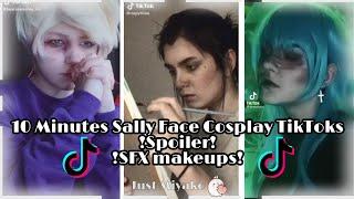 10 Minutes Sally Face Cosplay TikToks !Spoiler & SFX makeups!