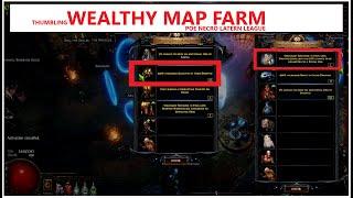 POE Necro League WEALTHY MAP FARM STRATEGY #pathofexile 3.25 Necro Settlers GUIDE thumbling wealth