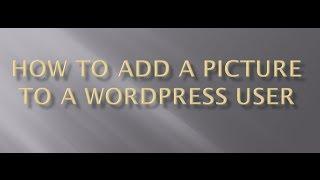 How To Add A Picture To A WordPress User: Get rid of Avatar on WordPress