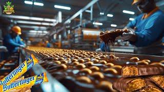 How Are Butterfingers Made in a Factory? | Butterfinger Factory Process