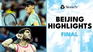 Jannik Sinner vs Carlos Alcaraz For The Title!  | Beijing 2024 Final Highlights