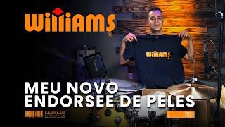 Meu Novo ENDORSEE de PELES: Williams Drumheads