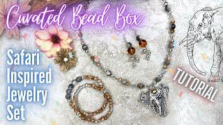 Safari Inspired Jewelry set | Tutorial | Curated Bead Box