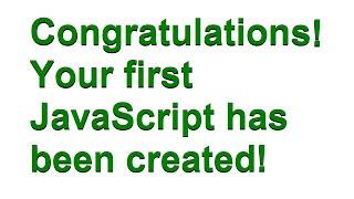 How To Write Your First JavaScript