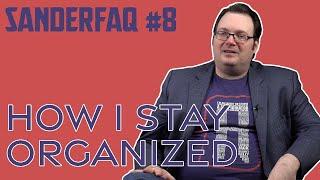 How I stay Organized—Brandon Sanderson