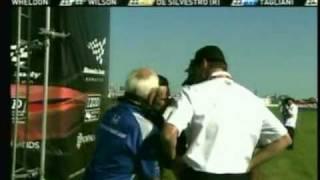 2010 Indycar Edmonton - Helio Castro Neves angry blowup/post-race interview