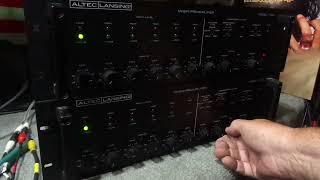 DEMO OF VINTAGE PAIR ALTEC LANSING 1700C PREAMPS MIXER/PREAMP FOR SALE