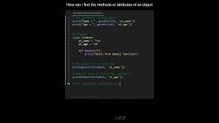 How to find the methods or attributes of an object in Python | Python Examples |Python Code Tutorial