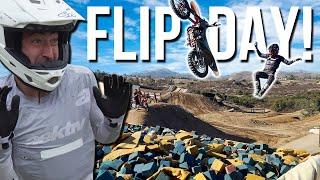 I BACKFLIPPED A DIRT BIKE!!