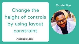 Change the height of controls by using layout constraint