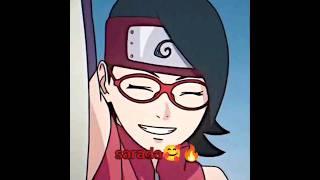 sarada or sumire #naruto #anime #sarada #sumire #shorts #youtubeshortstrending