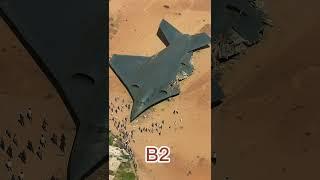 Discover a destroyed B-2 bomber #科幻  #aviation #bomber