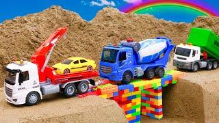 Mega RC Trucks RC Heavy Haulage Transport RC Volvo Lesu BL71 RC Wheel Loader Dozer | Mega Channel