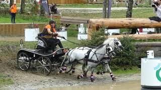 VAN DE BUNT Melanie, NED, FEI WCH Ponies, Haras du Pin, FRA, Marathon Pairs, Obs 3, 18 09 21