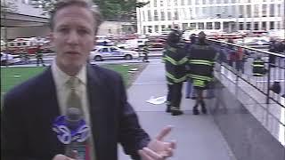 WABC-TV Reporter N.J. Burkett's Reaction to WTC2 Collapse Initiation