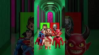 Will Jesus, Superman and Devil Make the Right Choice! #jesus #god #shorts