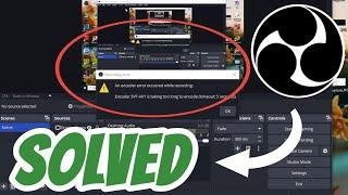 An encoder error occurred while recording | Encoder SVT-AV1 SOLVED in OBS Studio