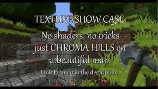 Minecraft CHROMA HILLS 128x textures only show case 1080p HD