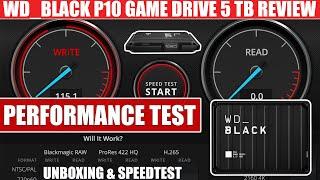 WD BLACK P10 Game Drive mit 5 TB für PC, Mac, PS5 & Xbox | Unboxing & WD BLACK P10 Performance Test