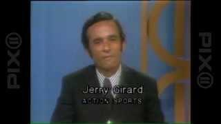 Jerry Girard anchors 1975 WPIX sports report