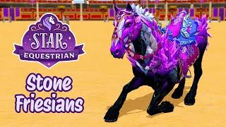 Stone Friesian Showcase - Star Equestrian Fantasy Horses