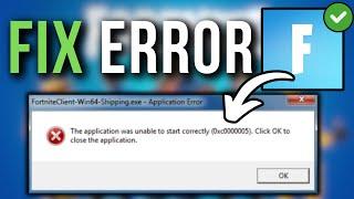 How To Fix FortniteClient Win64 Shipping.exe Application Error