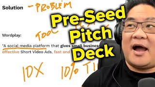 Pitch Deck Critique 10 - PRE-SEED Startup Marketing Tech - WordPlay