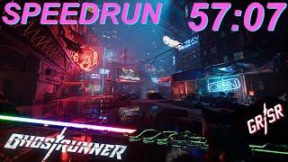 Ghostrunner In Under 1 Hour (57:07 Ghostrunner Speedrun In Bounds)