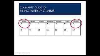 Claimants Guide to Weekly Unemployment Claims