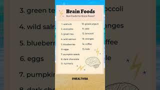 Brain Food: Best Food for brain power