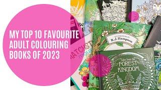 My Top 10 Favourite Adult Colouring Books of 2023 | Adult Colouring