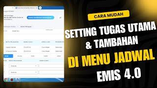 Setting Tugas Utama dan Tambahan Guru Kelas/mapel di emis