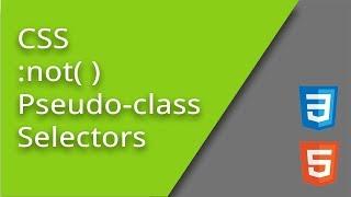 CSS :not( ) pseudo-class Selector