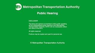 MTA Public Hearing - HQ - Canarsie Tunnel Reconstruction Project - 8/6/2018