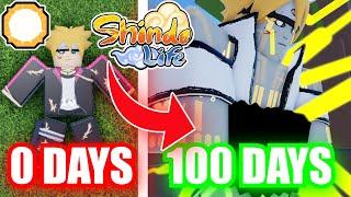 I Spent 100 Days as Boruto Uzumaki in Shindo Life - Roblox