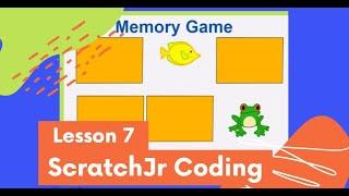 ScratchJr Coding Lesson 7 | How to Make a Memory Game | Beginner Programming