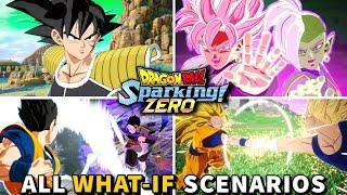 Dragon Ball Sparking Zero - All Sparking Episodes / What If Stories Cutscenes | Full Game Movie (4k)