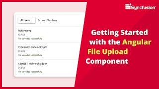 Getting Started with the Angular File Upload Component