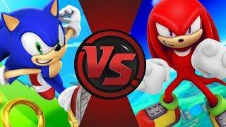 Sonic vs Knuckles! Cartoon Fight Night Bonus Episode!