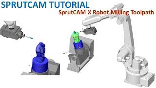 SprutCAM Tutorial #143 | SprutCAM X Robot Milling Toolpath Machining