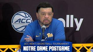 Pitt Men's Basketball | Notre Dame Postgame | Jeff Capel, Zack Austin, & Jaland Lowe